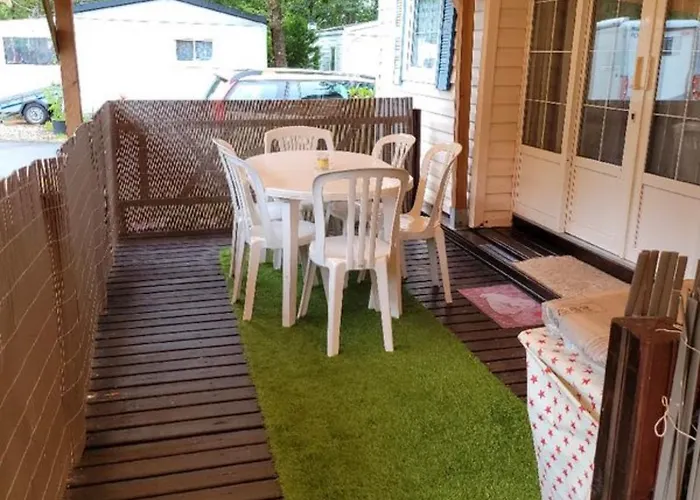 Mobilehome 3 Chambres Curistes Camping Piscine